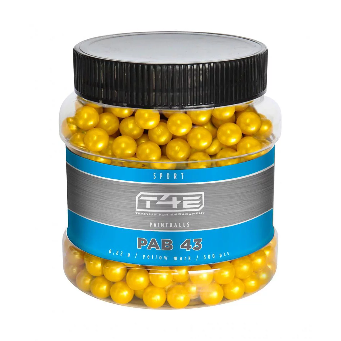 T4E Sport PAB paintballs cal. .43 500 pcs. yellow (2.4480), image 2 of 2