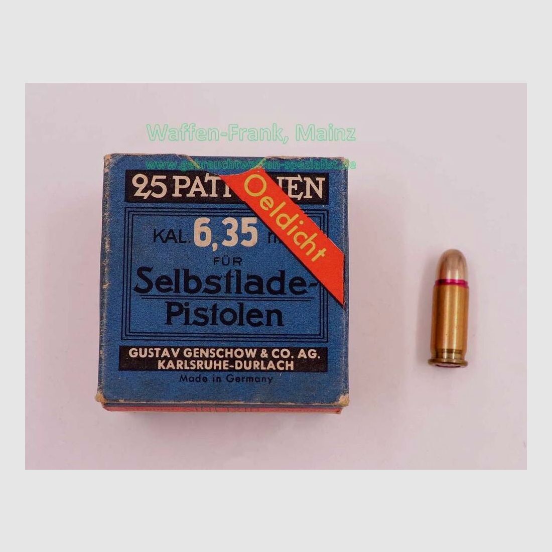 Geco - Fürth munitions pour pistolets 6,35mm Browning/.25ACP