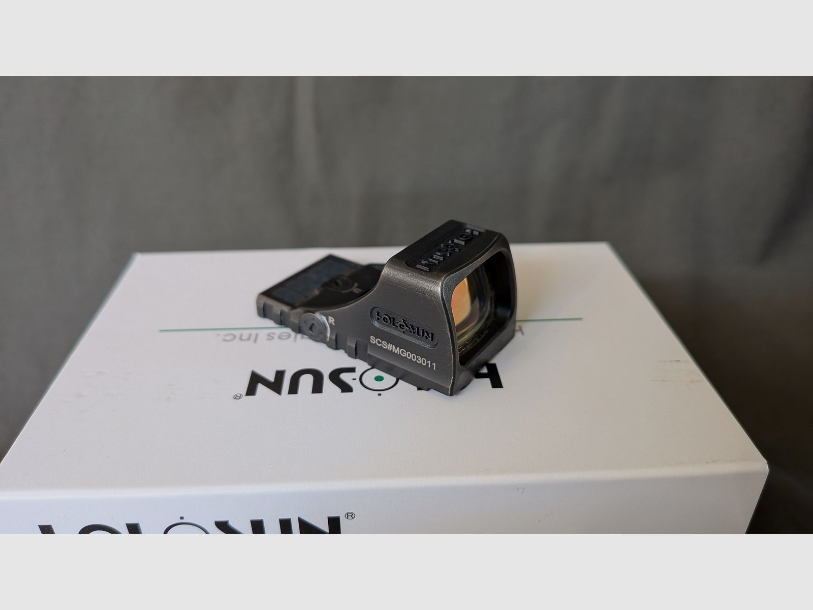 Holosun SCS-MOS-GR, red dot sight, Glock MOS, titanium, green reticle, image 3 sur 7