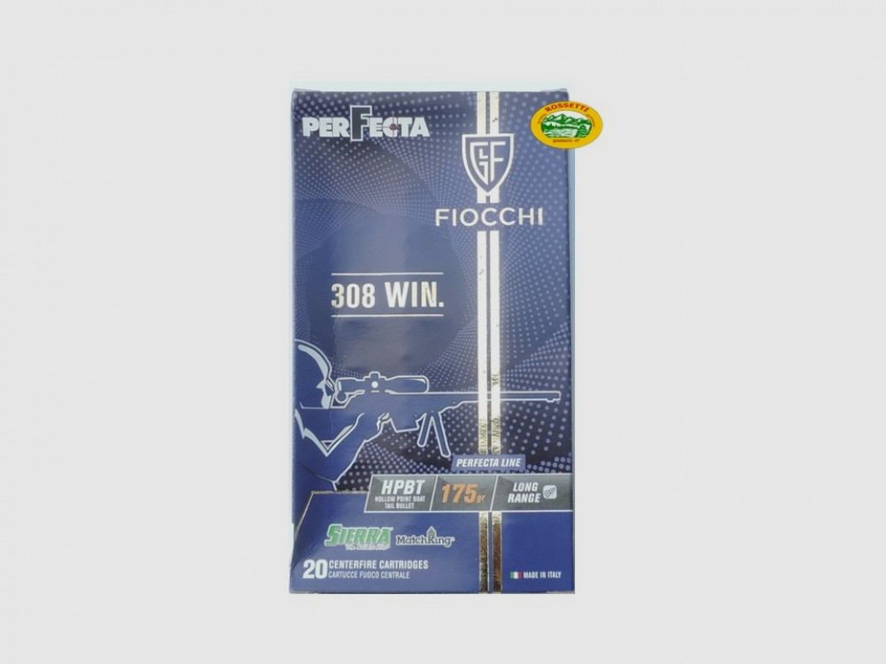 FIOCCHI Munition Kal. .308 Win 175 gr. PERFECTA