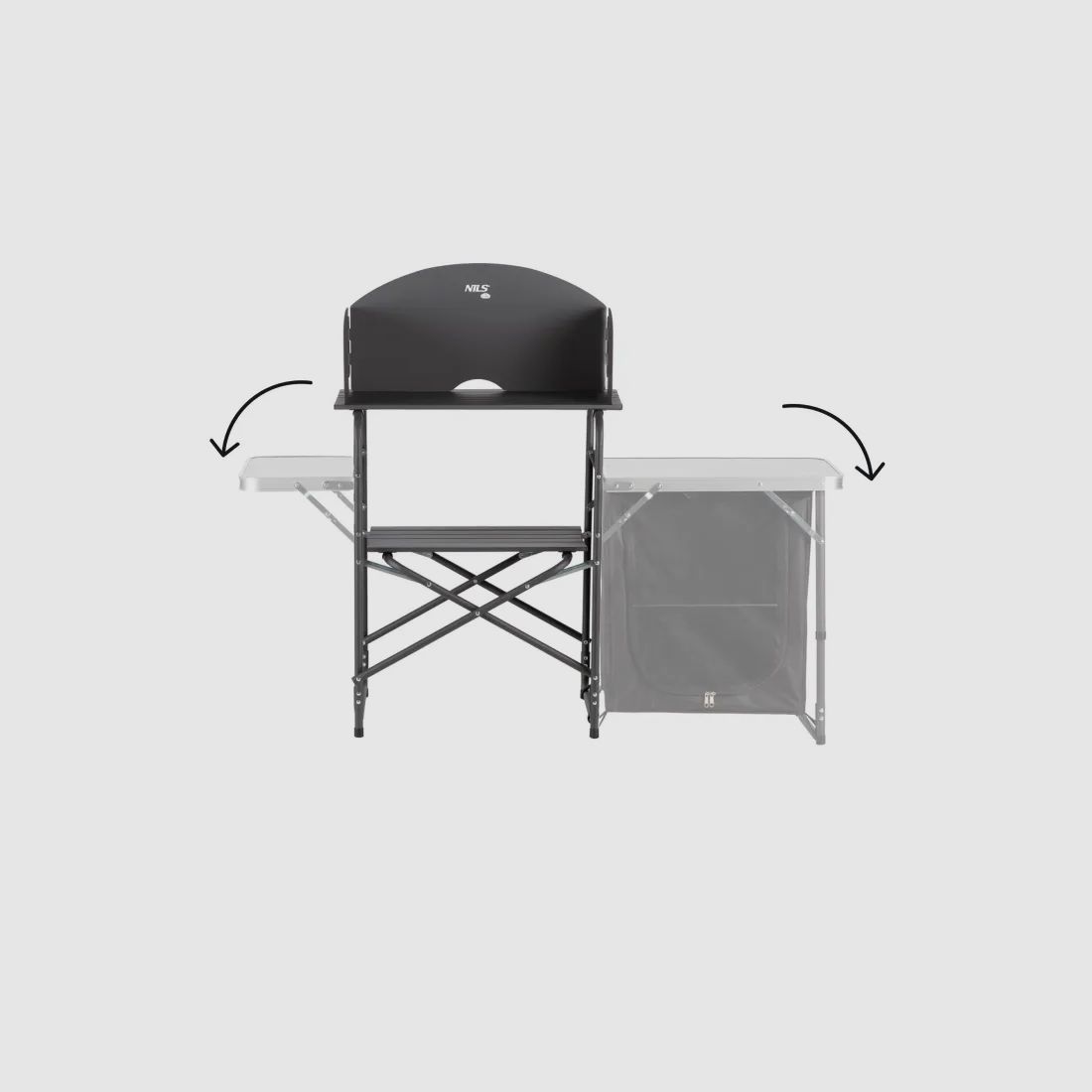 NC3041 Camping cabinet with wind protection Nils Camp