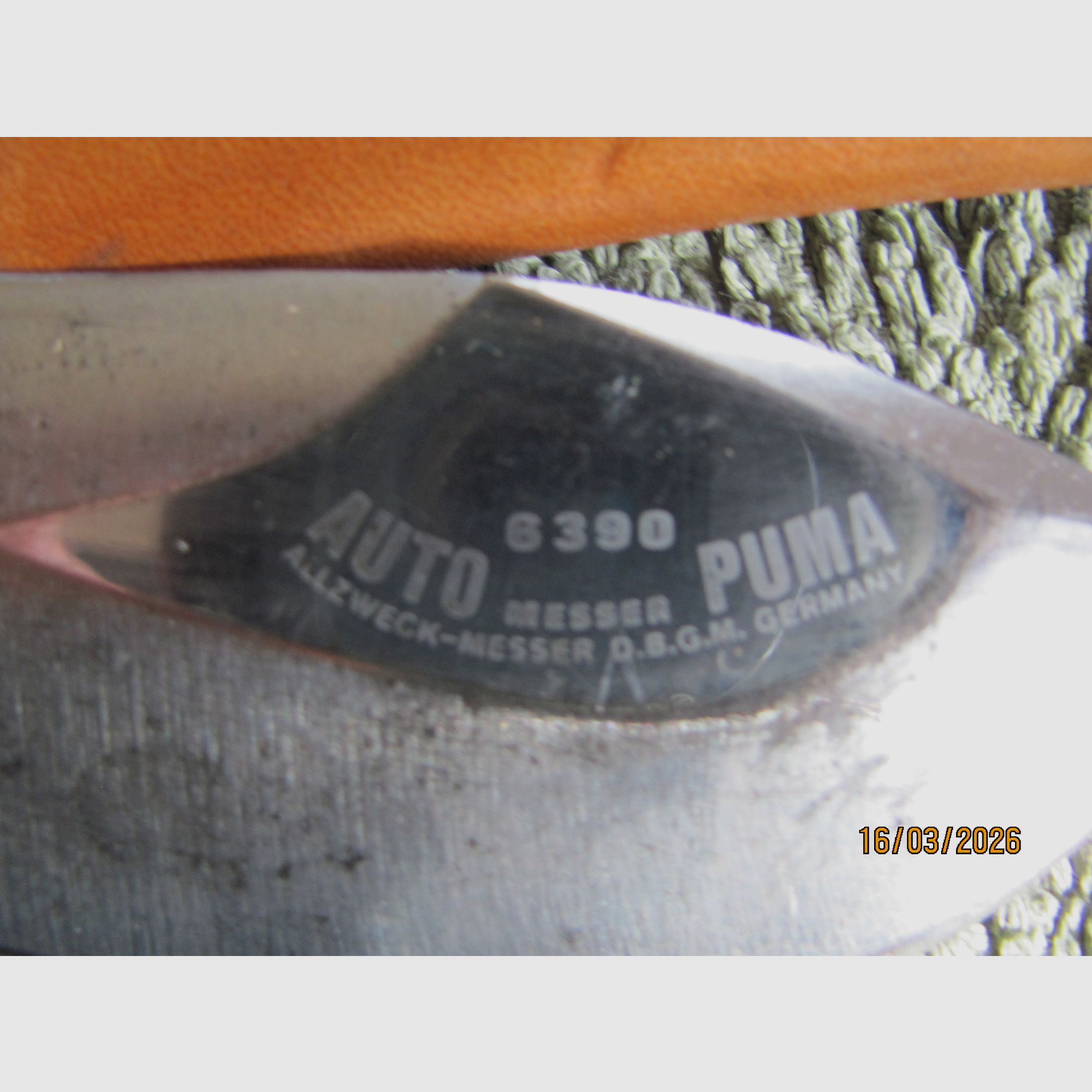 Originele Puma Auto Messer 6390 - geleid, zonder schade Nr98474