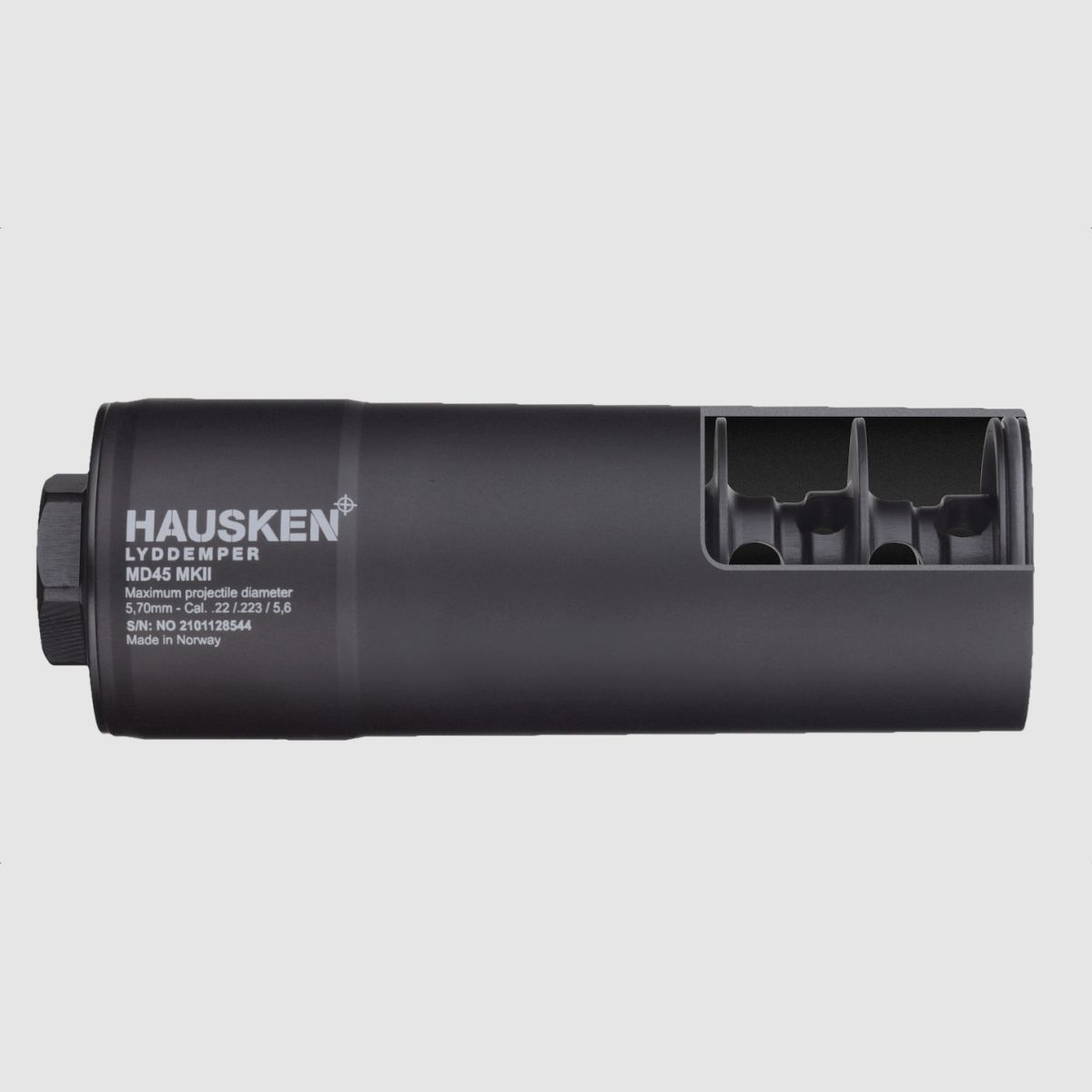 HAUSKEN Silenciador MD45 MKII 5,7mm .22, .223, 5,6