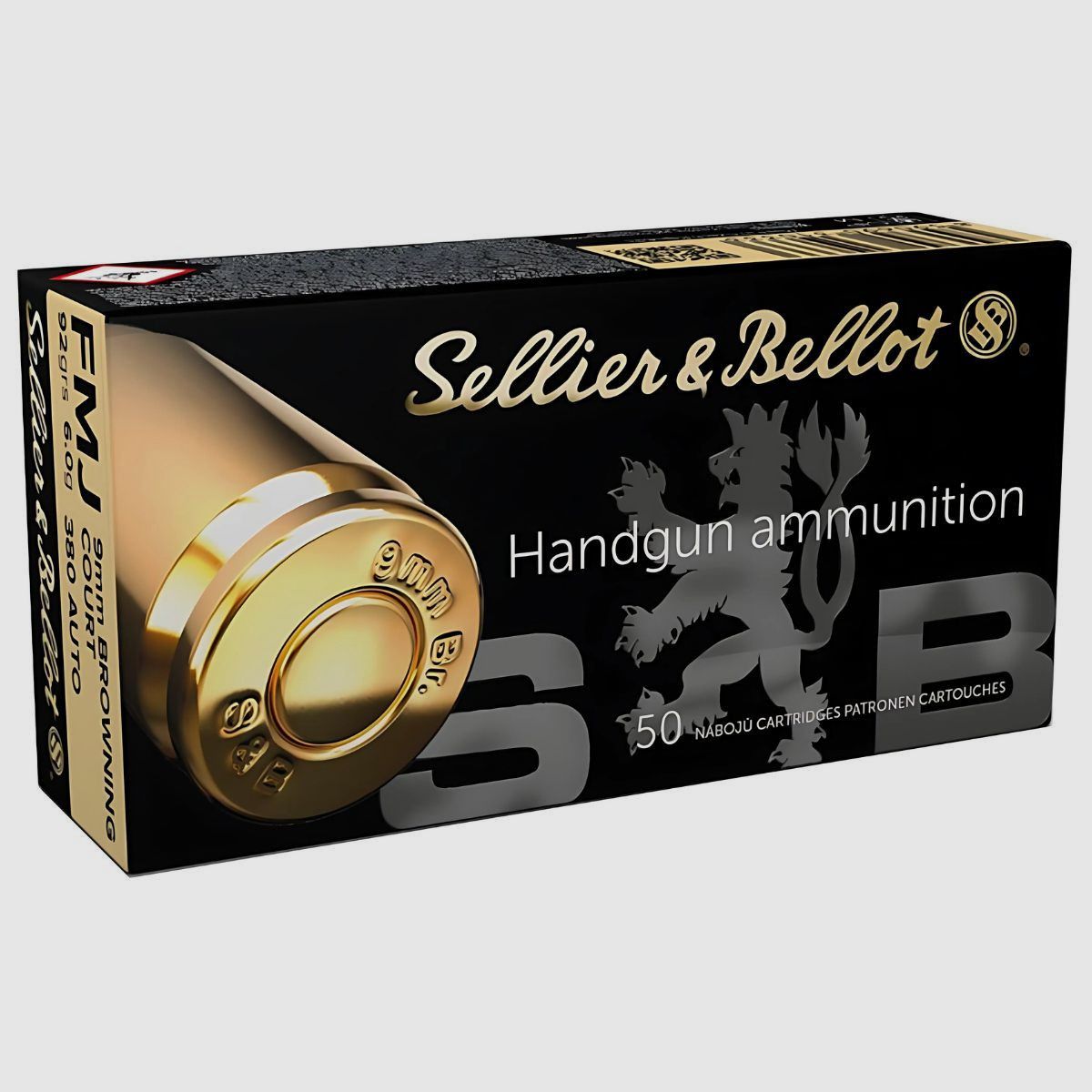 .380 ACP Sellier & Bellot FMJ 92gr/6,0g (V310332), image 1 sur 2