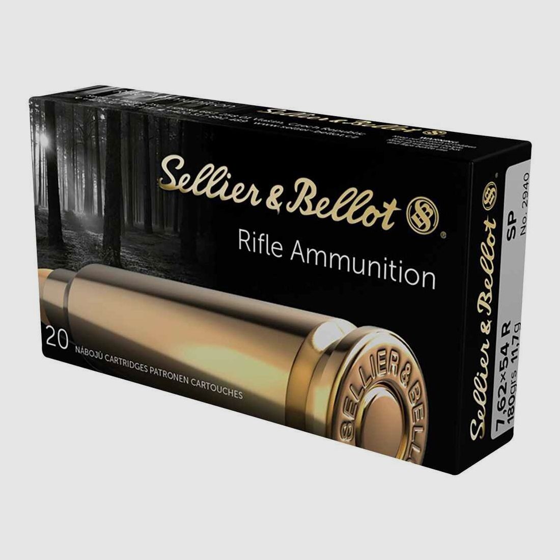 7,62x54 R Teilmantel 11,7g/180 grs. Sellier & Bellot