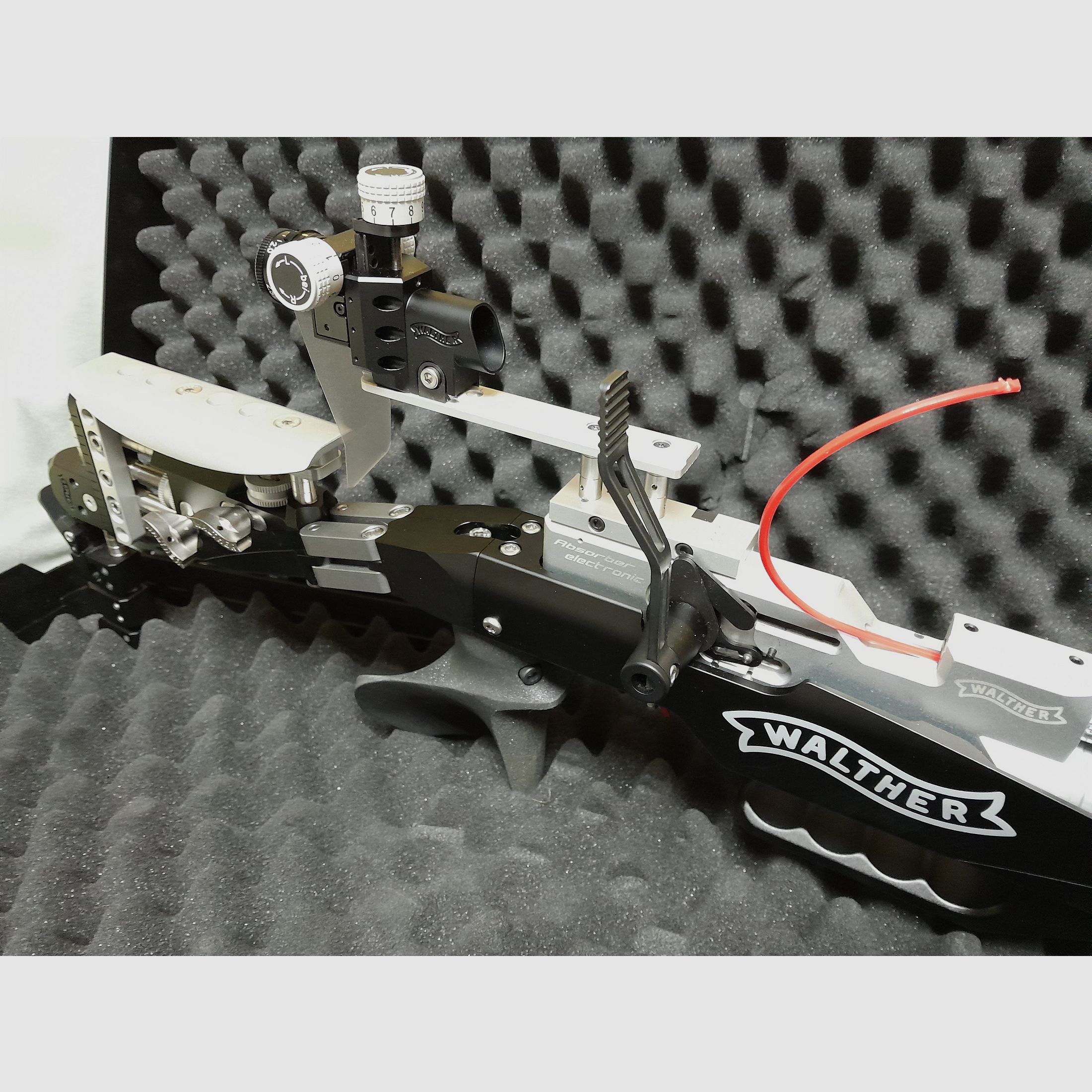 Walther LG 400 monotec Abzug elektronisch Auflage 