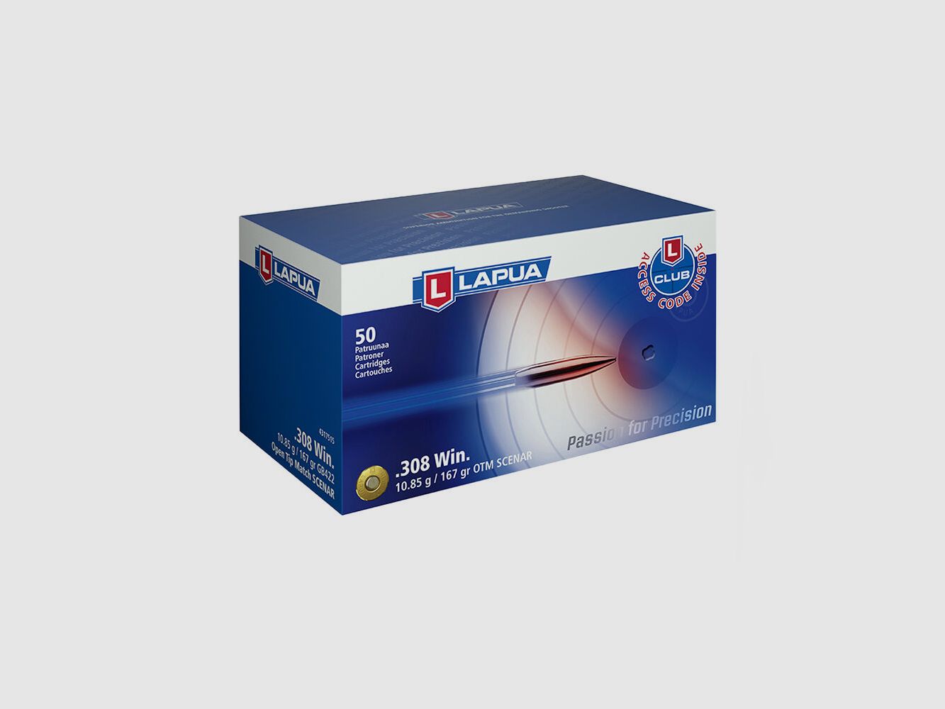 Lapua Scenar OTM 10,85g /167gr. 50pz .308Win