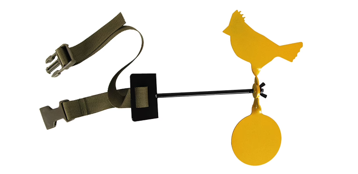 Zielsilhouette Vogel mit Spannband