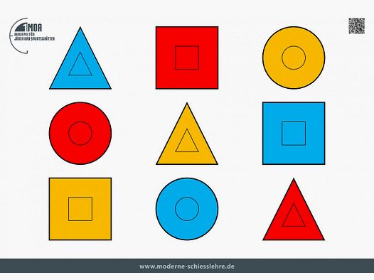 Dot Drill Schiescheibe Querformat
