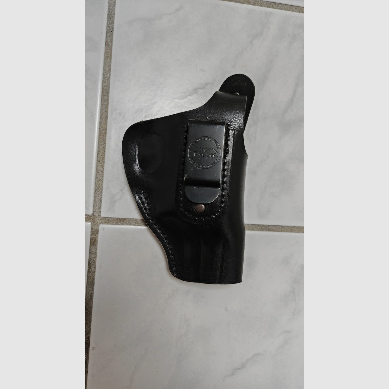 Holster in pelle Falco IWB / OWB di alta qualità per revolver da 2,5 " pollici nero | Come nuovo