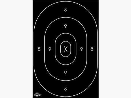 Zelfklevende Doelen Militair Pistool 31x46cm