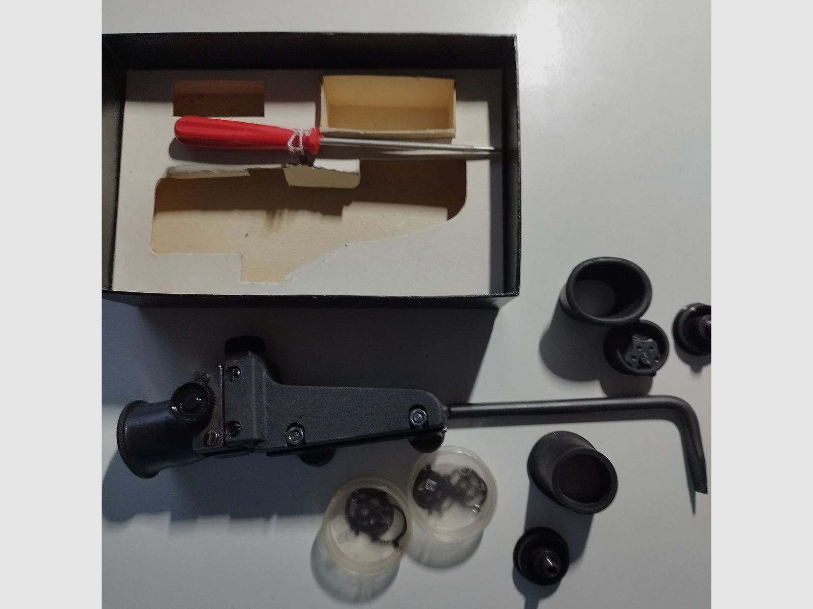 Diottro vintage di Suhl con accessori in scatola