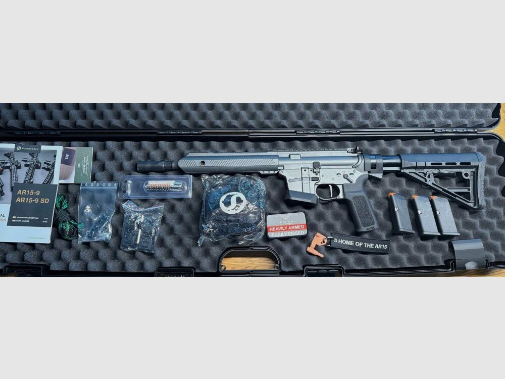 Schmeisser AR15-9 S4F Dynamic PCC — Grey Edition, 10,5"