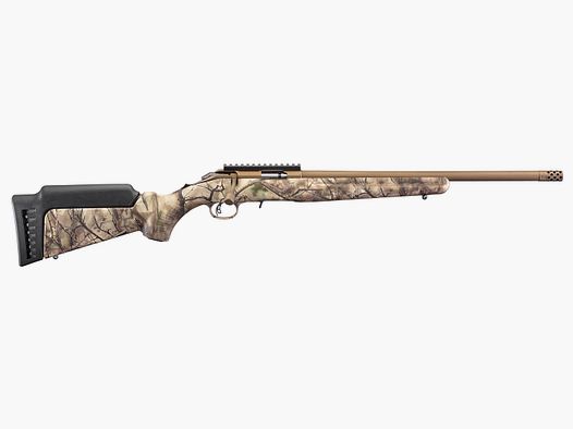 RUGER AMERICAN® RIMFIRE .22 LR 18"/46CM CAMO 1/2"-28