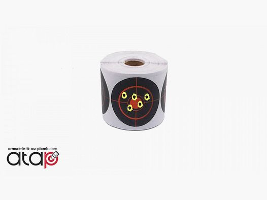 20 adesivi bersaglio reattivi con un diametro di 7,5 cm per tiro con pallini