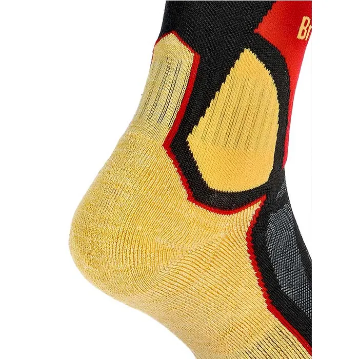 Bridgedale Ski Midweight Merino Pattern Socks – black/gold, image 3 of 4
