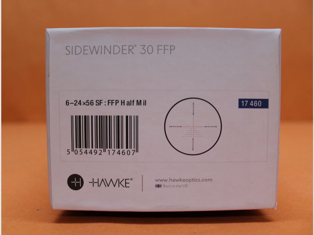 HAWKE HAWKE Sidewinder 30 FFP riflescope 6-24x56 (17460) Half Mil reticle (1st focal plane)