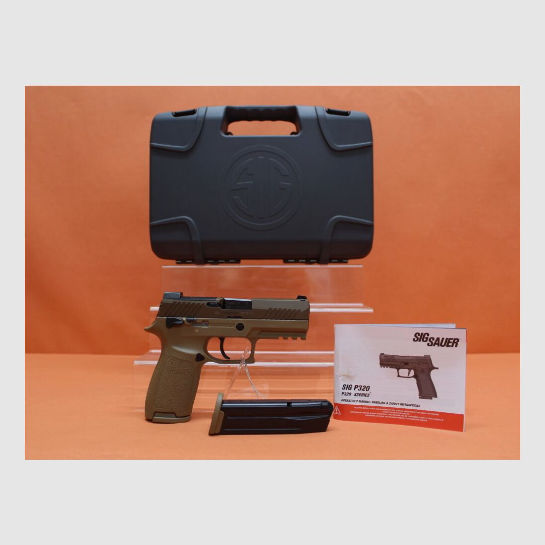 SIG Sauer Ha.Pistol 9mmLuger SIG Sauer P320 M18 99mm barrel Coyote Tan/ OR Optic Ready 9mmPara/9x19