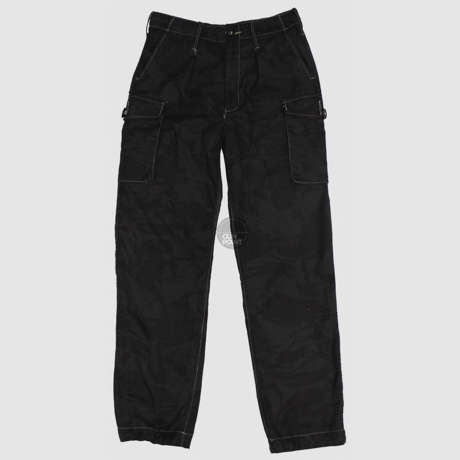 Brit. field trousers, black dyed, used.