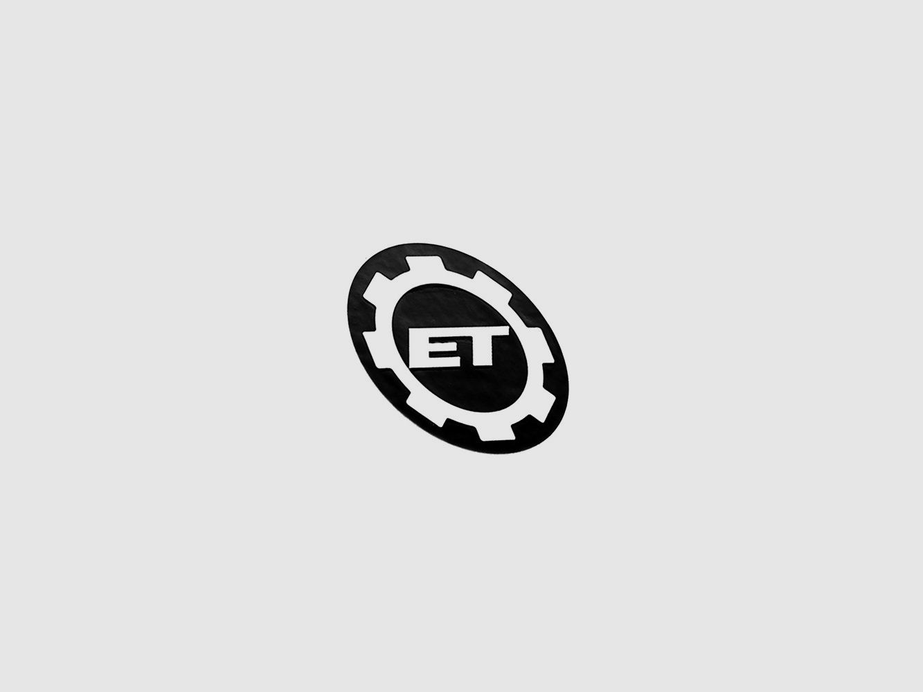 Eemann Tech Adhésif avec Logo Engrenage – Noir – 40 mm, image 2 sur 3