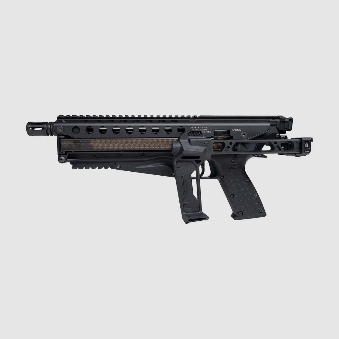 Kel-Tec P50 Defender Kal. 5.7×28, Schwarz, mit Klappschaft, Bild 3 von 3