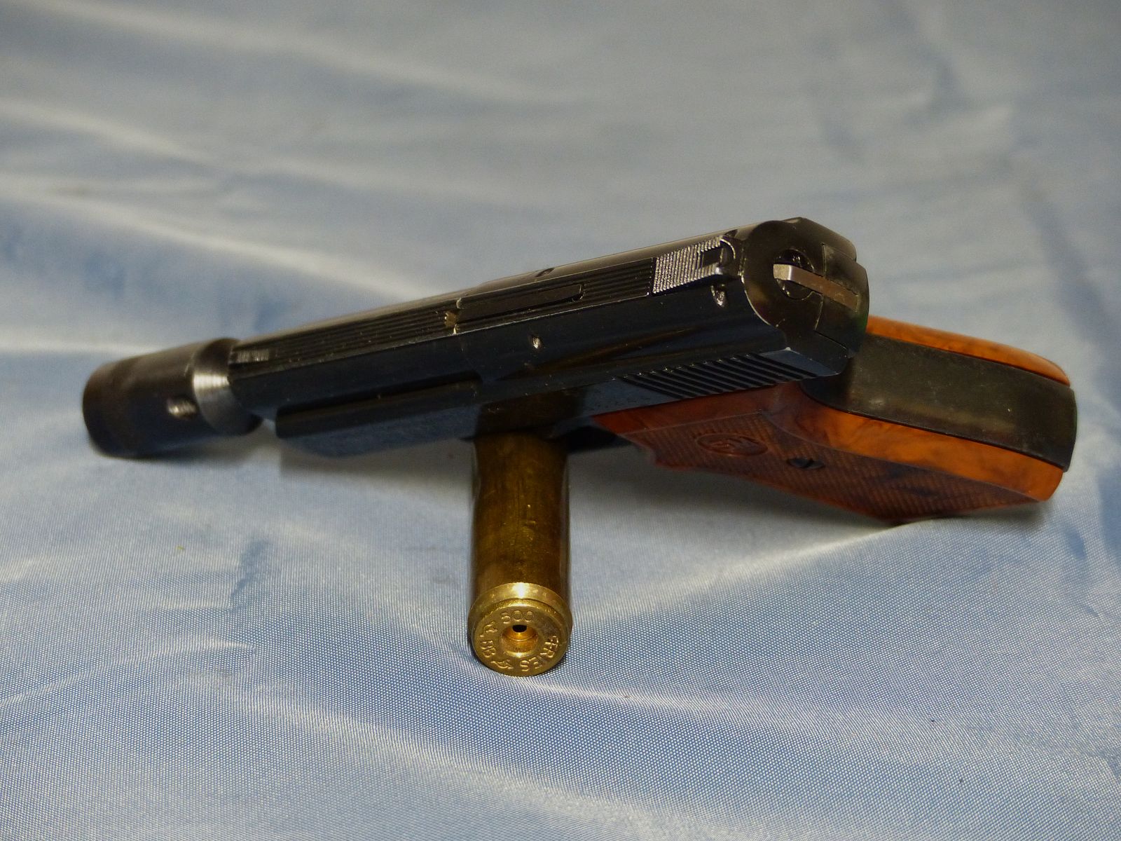 Schreckschuss Gas Pistole Rhöner SM Mod. 15 Cal. 8 mm Knall PTB 83 aus 1975 OVP vintage