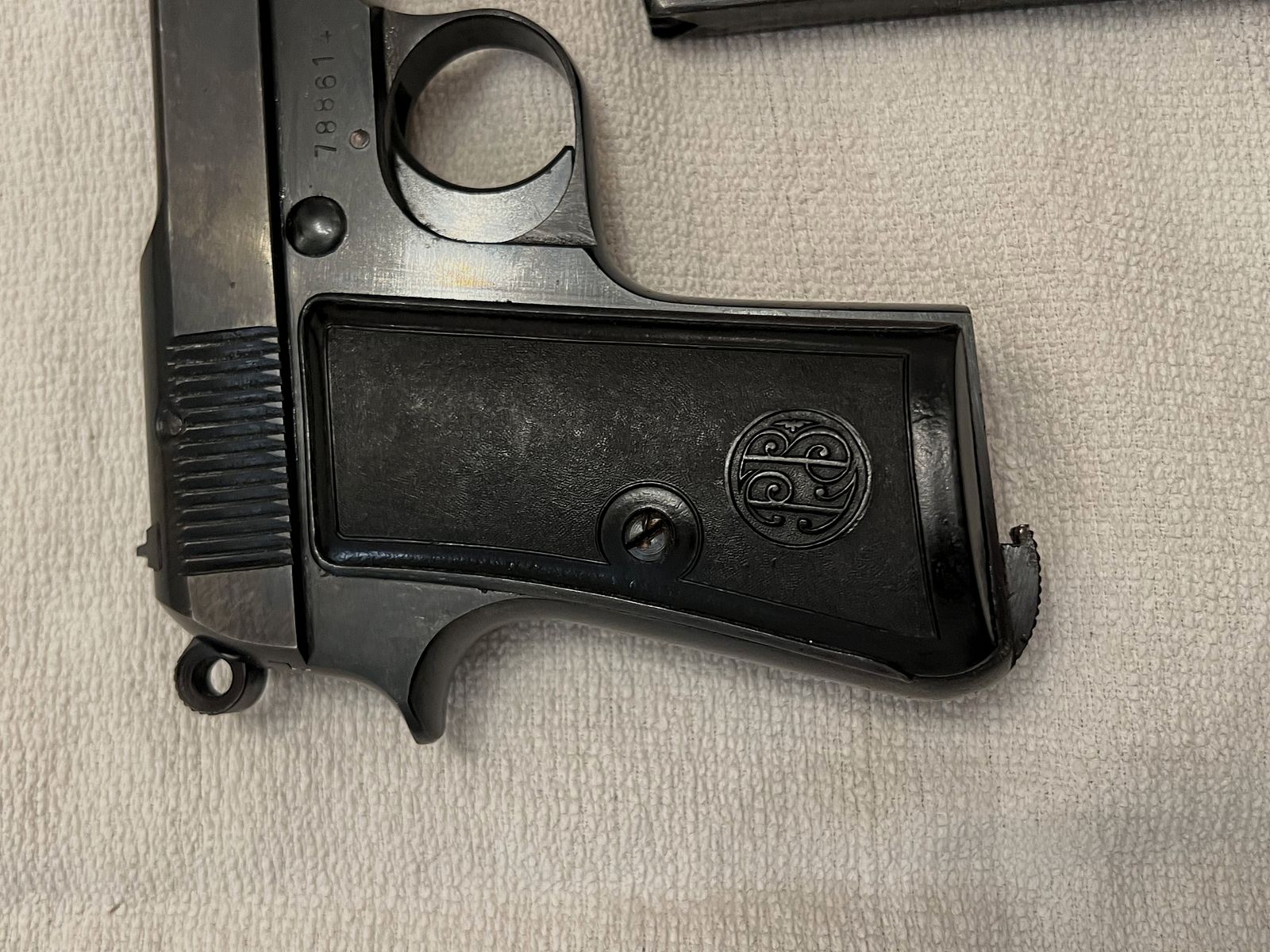 Halve automatische pistool Pietro Beretta Gardone 7,65mm