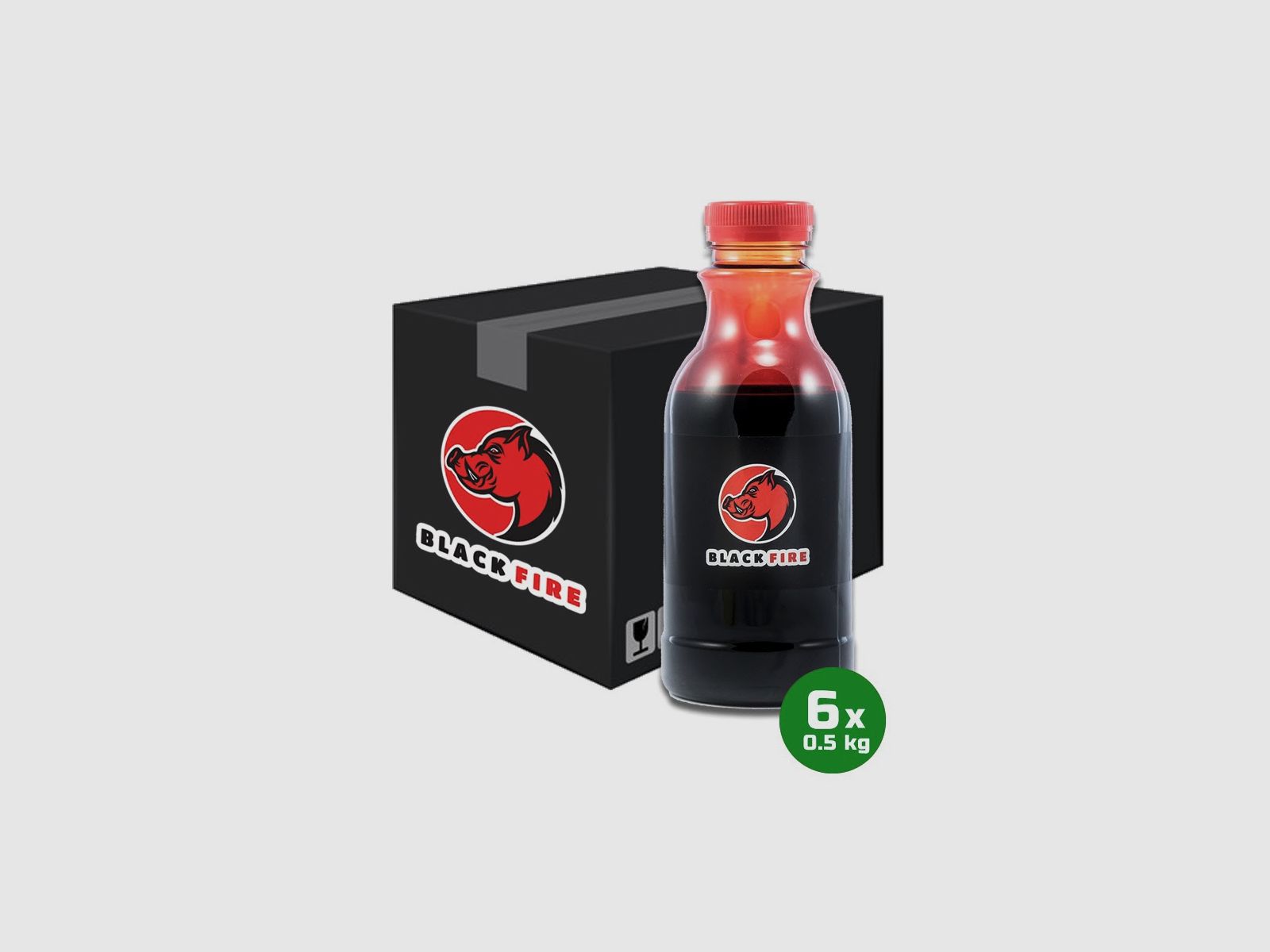 BLACK FIRE Original Buchenholzteer als Box 6x0,5 Liter