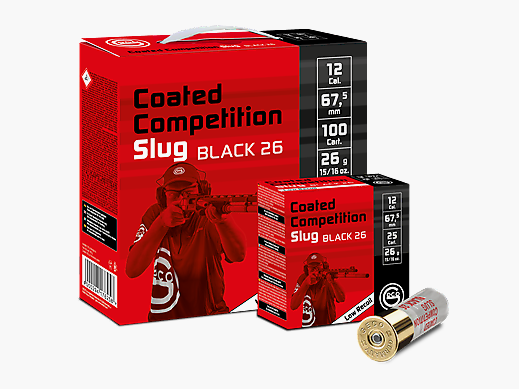 GECO COATED COMPETITION SLUG BLACK - 12/67,5 - 26 G. - 25 STÜCK