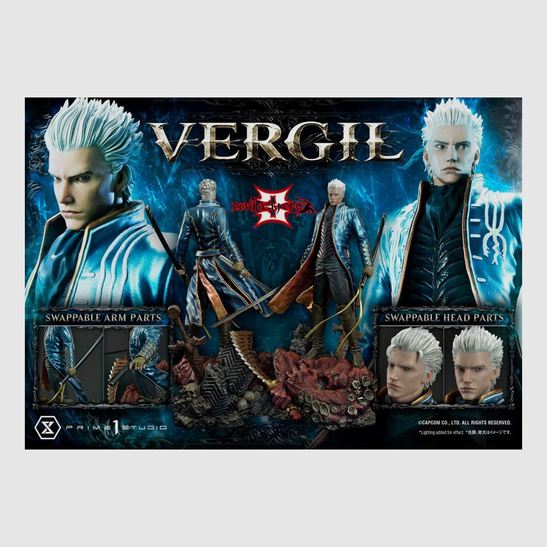 Devil May Cry 3 Ultimate Premium Masterline Series Statue 1/4 Vergil Standard Version 69 cm | 43084