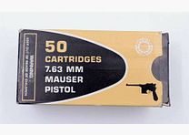 Portoghese - munizioni per pistole sconosciute 7,63 Mauser