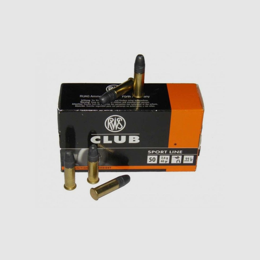 Büchsenmunition RWS CLUB Kal. 22 LR