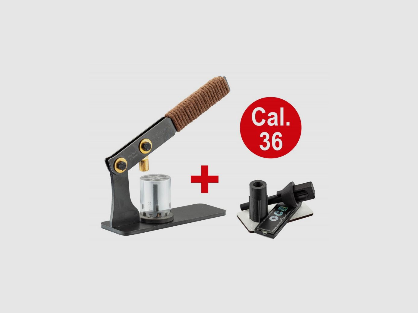 Prasa do reloading BP Maker do rewolweru na proch czarny + zestaw do nabojów papierowych kal. 36