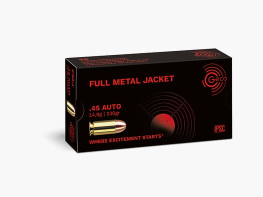 Munizioni GECO 45 ACP 230gr FMJ x50
