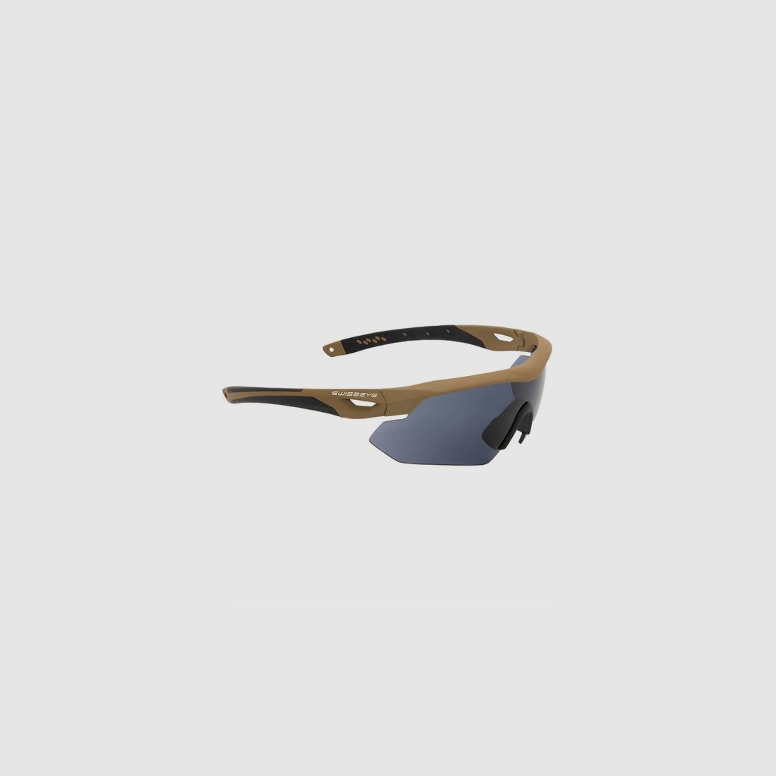 Schießbrille / Schutzbrille Swiss Eye® Nighthawk m. 3 Gläser - Coyote / Beige