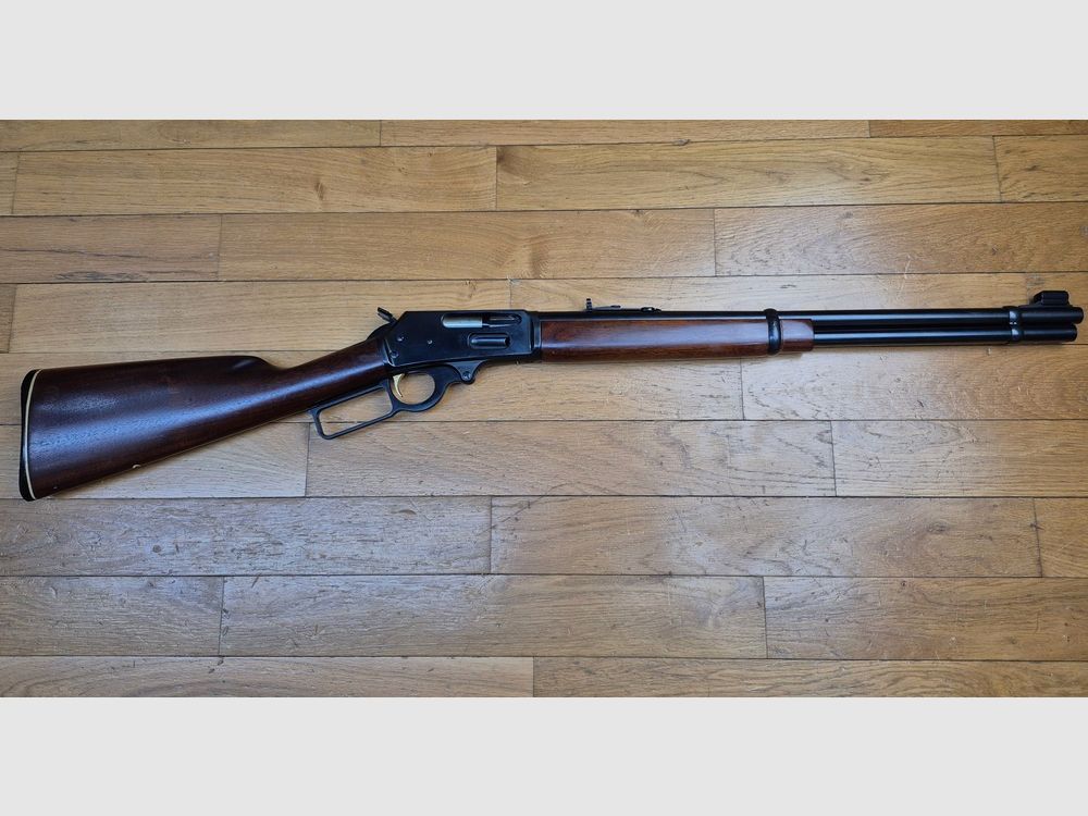 Bellissima e rara carabina a leva Marlin 336 – Cal. 30-30 – Raro marchio « JM » – Arma di fabbricazione Marlin prima del fallimento – Una vera Marlin di Marlin! – Superba lavorazione del 1973 – Regolazioni da sogno – Ottime condizioni! – TBE++, immagine 2 di 34
