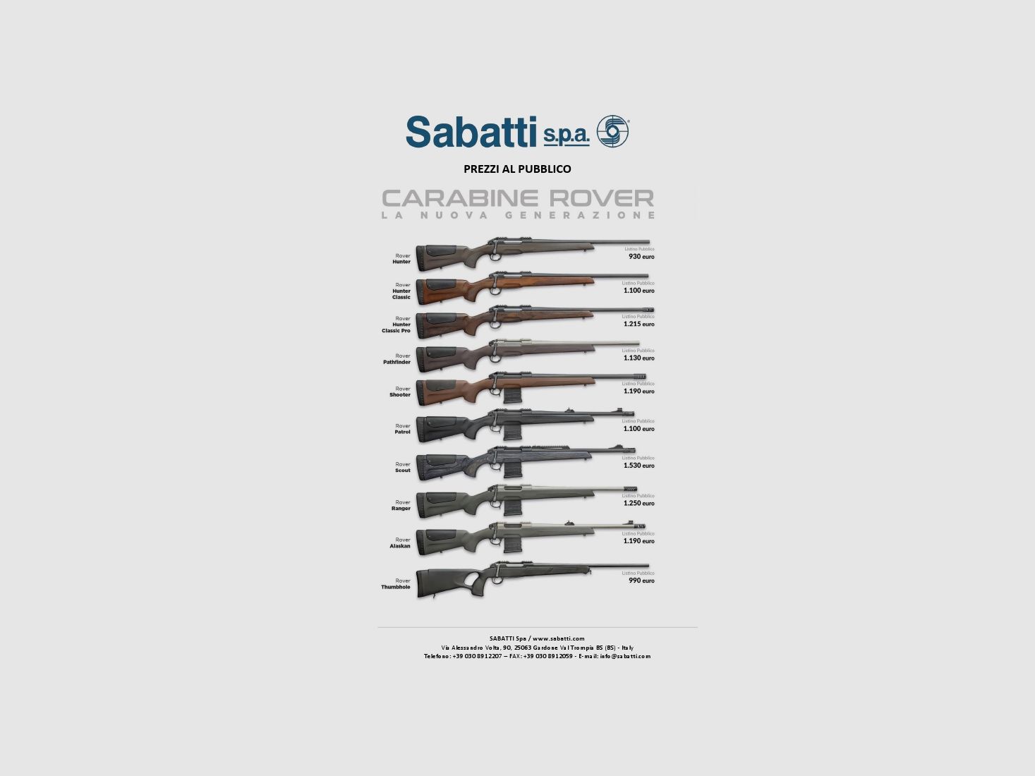 Sabatti Rover Neue Generation