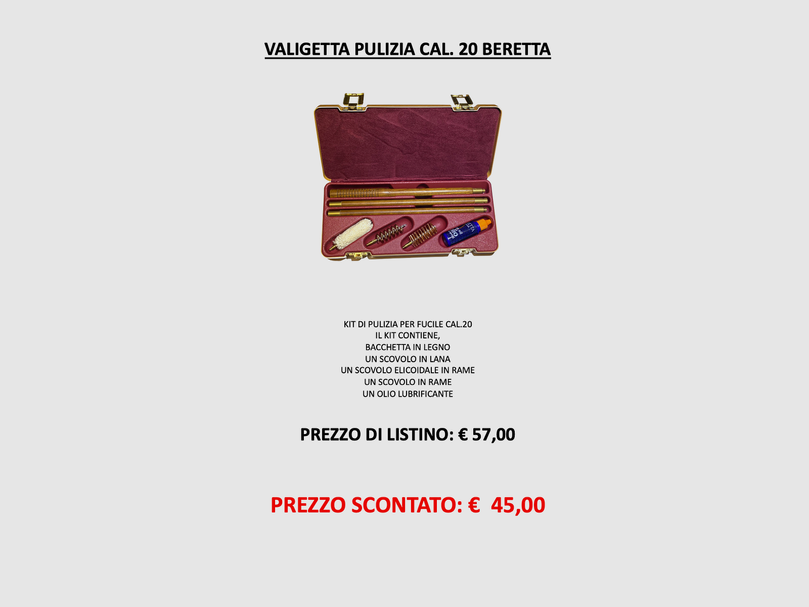 Beretta – Reinigingsset voor Geweer Kal.20 CK1784, afbeelding 2 van 2