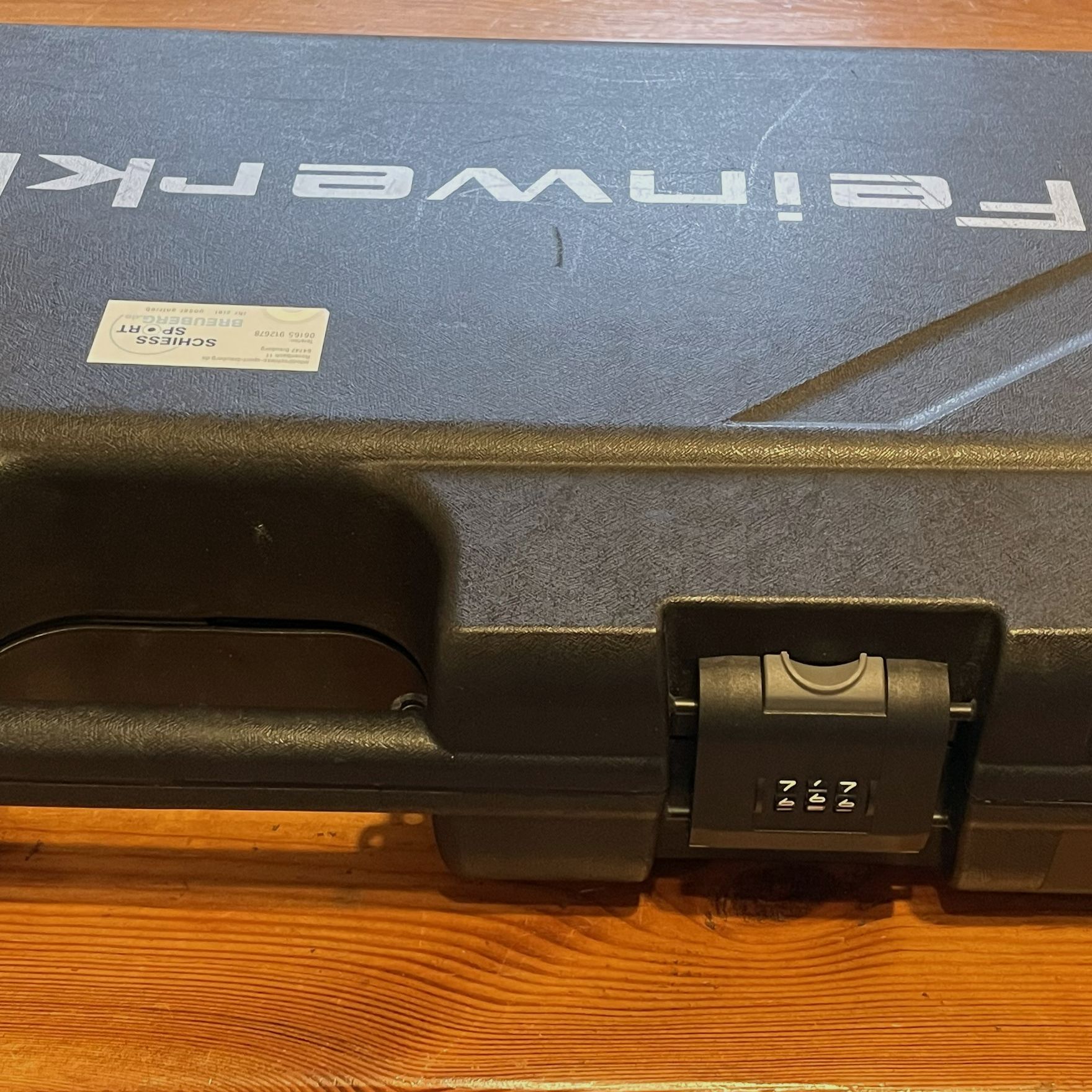 Air rifle Feinwerkbau LG800X support aluminum black