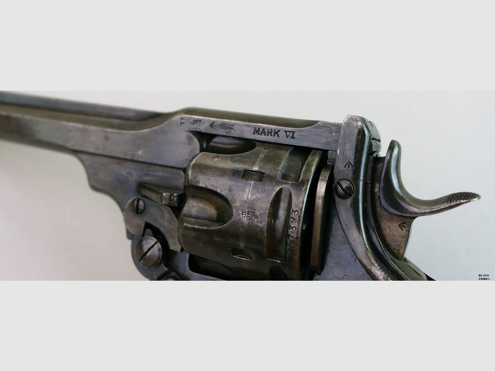 Revolver Webley mod. Mark VI anno 1917 cal. 455 matr. 257393, immagine 6 di 8