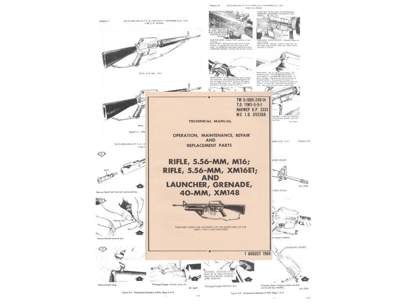 Nachdruck Technisches Handbuch für das US-Stumrgewehr M16