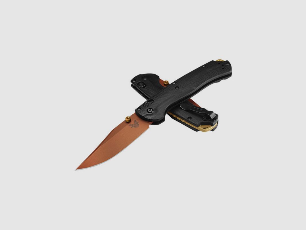 COUTEAU BENCHMADE TAGGEDOUT ÉDITION LIMITÉE ORANGE, image 4 sur 4