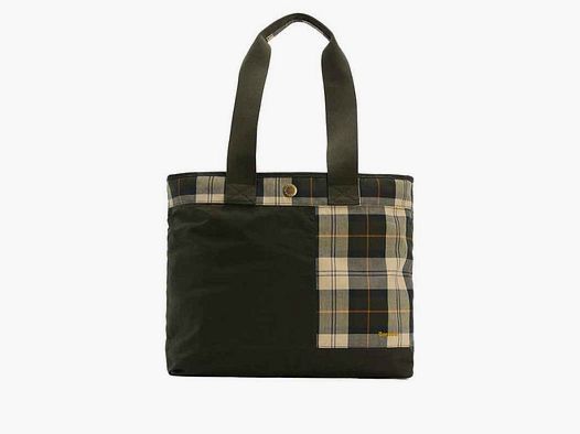 Barbour D-Bolso bandolera Mya Patchwork Tote Bag | sage/ancient check