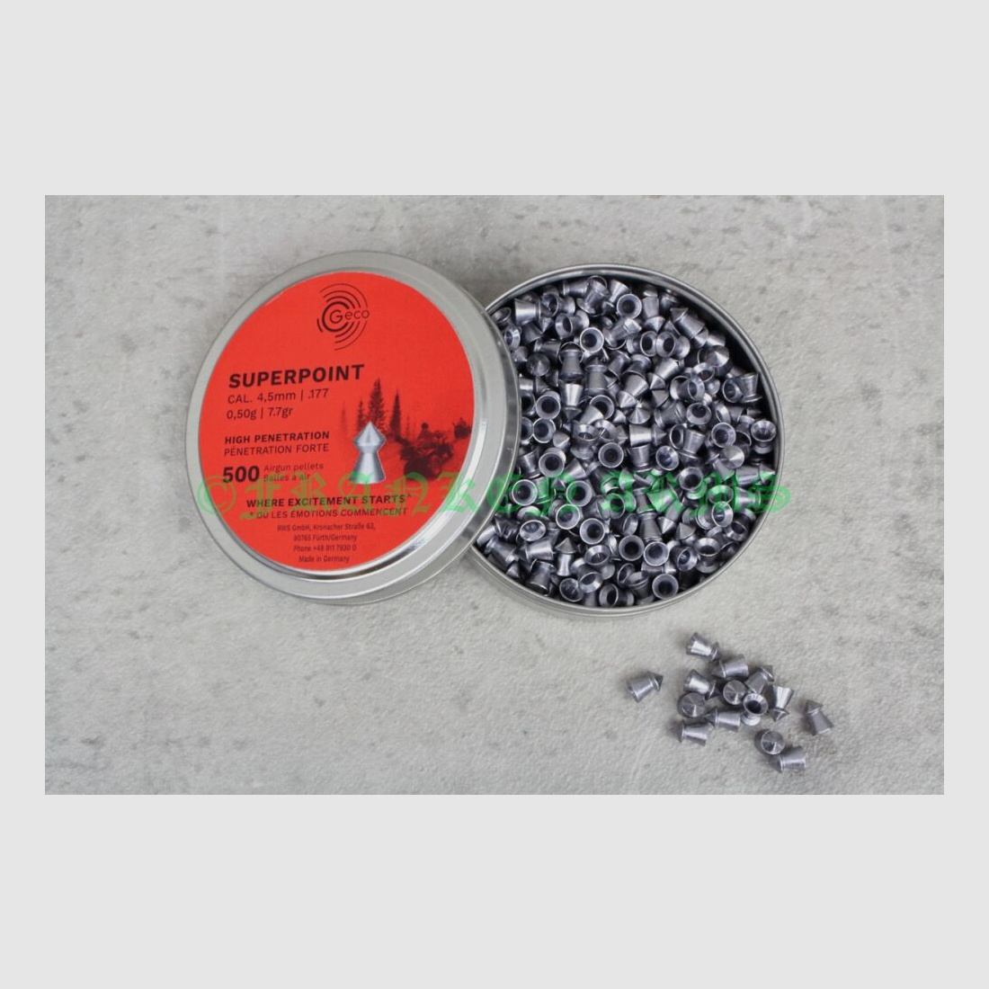 Geco Superpoint proiettile appuntito 4,5 mm 500 pezzi prezzi all'ingrosso