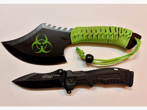 Walther P99 Knife Set (OVP + Wechsel-Griffrücken) + Zombie Dead Messer
