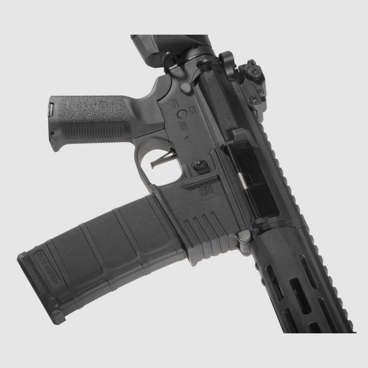 M4 AR15 M-LOK SilentOps 8 Zoll CHARLIE Schwarz S-AEG Airsoft Gewehr Frei ab 18 Jahren | Delta Armory