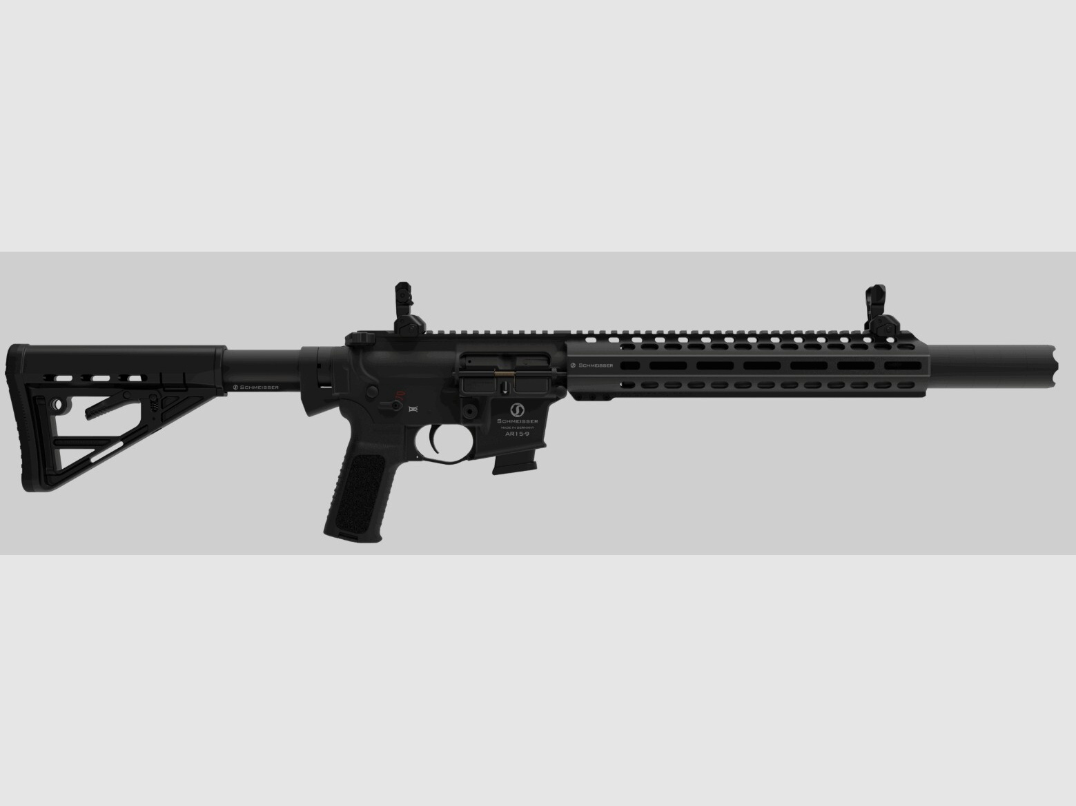 Schmeisser AR15 S4F SD Estándar calibre 9mm con longitud de cañón de 10" con silenciador integrado
