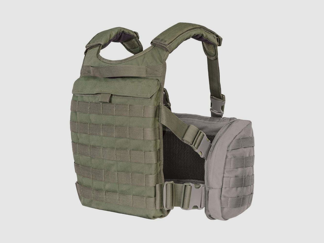 Tasmanian Tiger TT Trooper Back Plate Steingrau-Oliv IRR