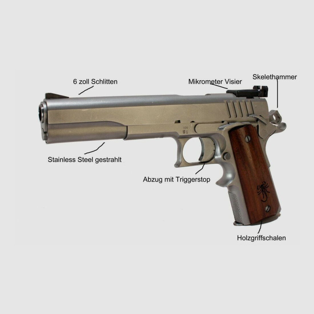 Les Bear Sportowe Pistole Safariarms Matchmaster 6 cal. .45 ACP