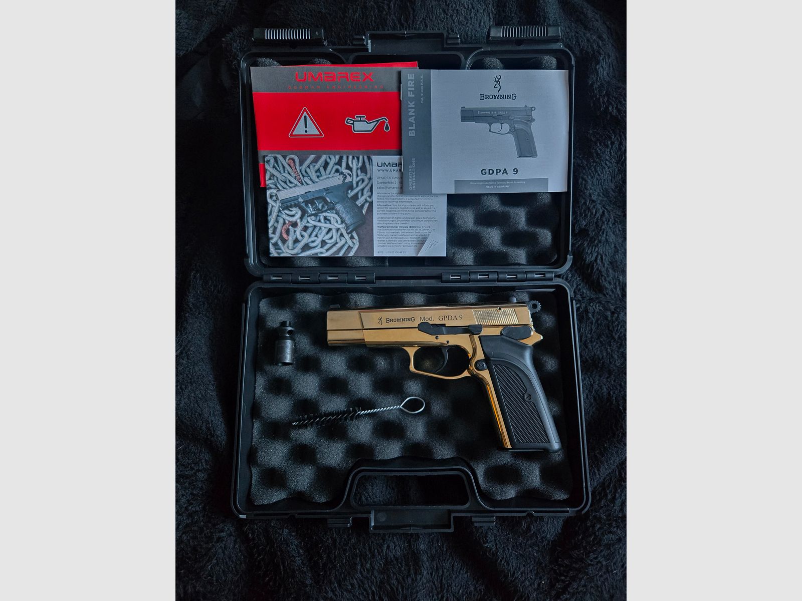 Browning GPDA9 Schreckschuss Pistole 9mm P.A.K. Gold